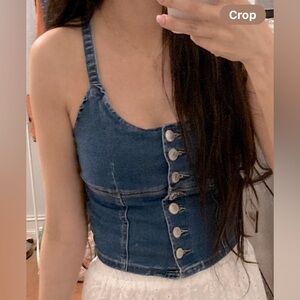 Denim Crop Top